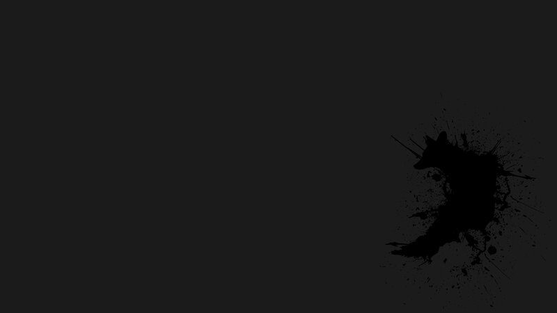 Black Ink Splatter — Dark, Abstract, Ink Splatter
