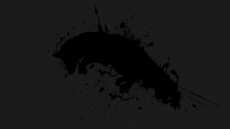 Black Ink Splatter — Dramatic, Abstract