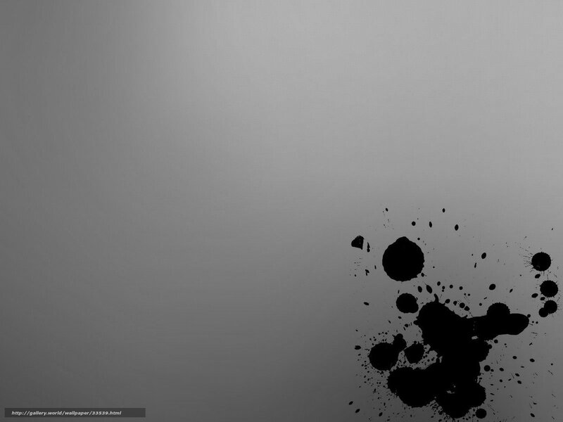 black ink splatter on gray