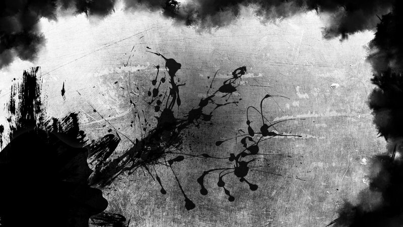 Black Ink Splatters — Dramatic, Abstract