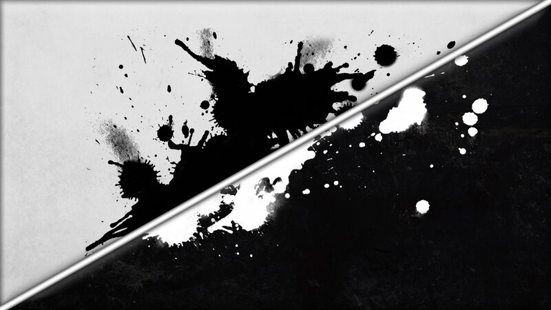 Black Ink Splatters