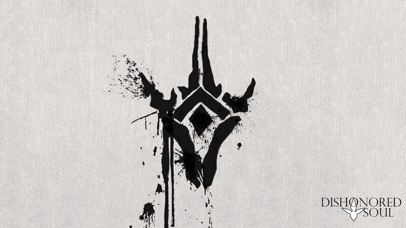 Black Ink Symbol on Paper