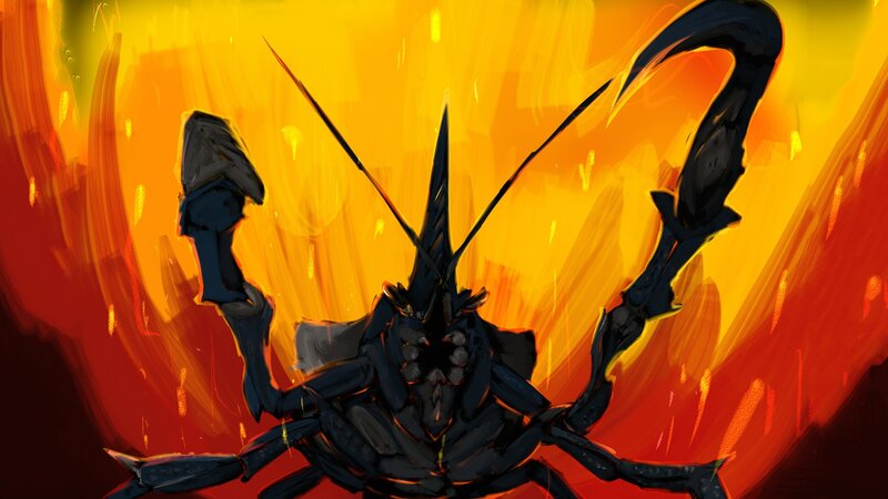 Black Insectoid Creature