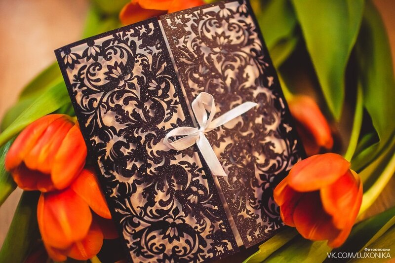 Black Invitation Card