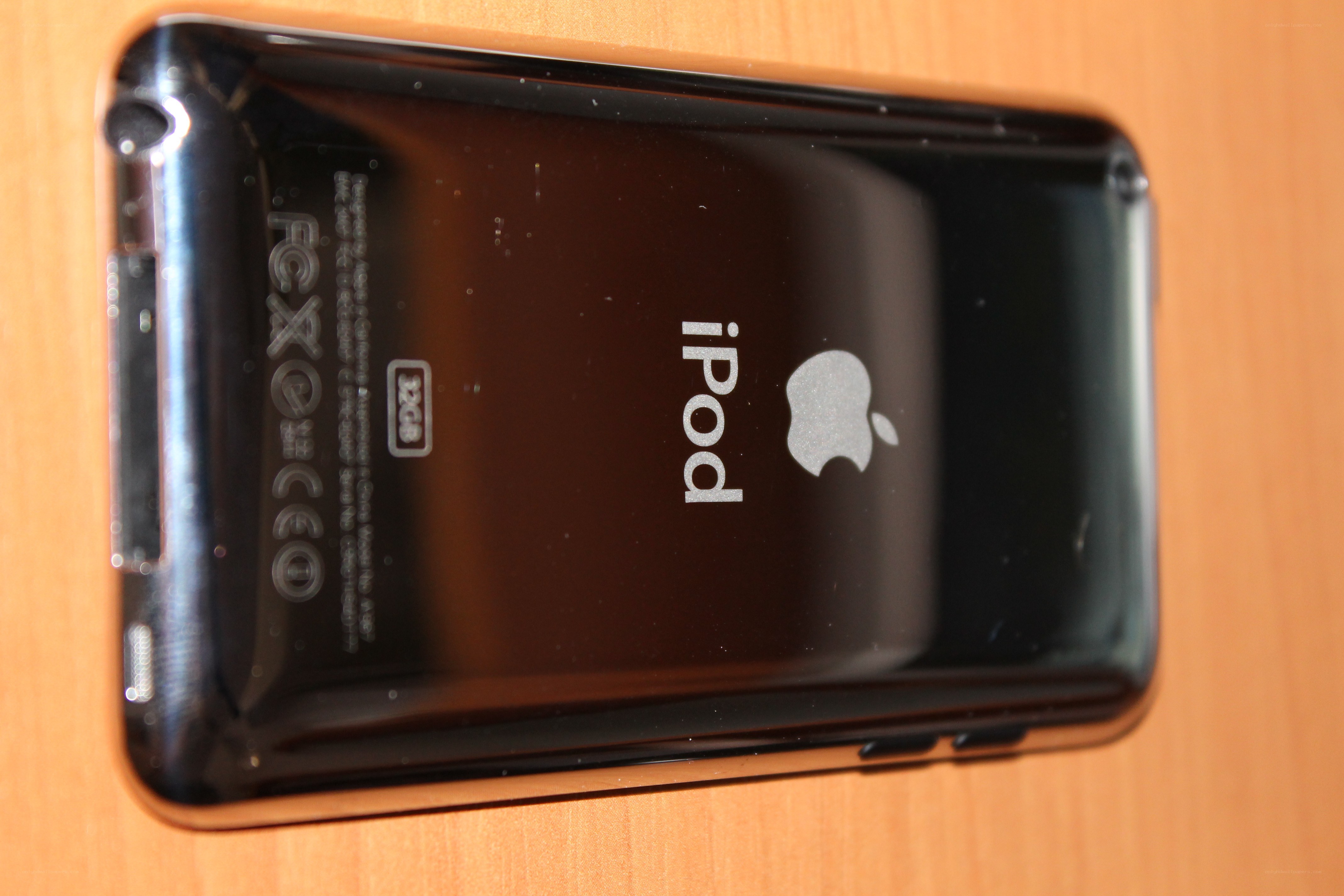 black ipod back view