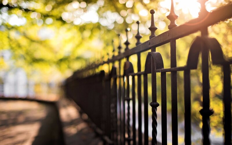 Black Iron Fence — Serene