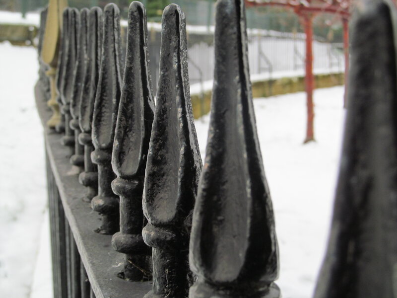 Black Iron Fence Spikes