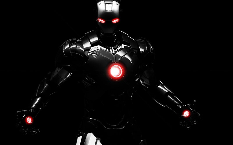 Black Iron Man Suit