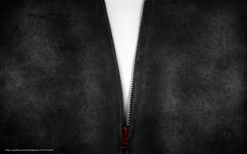 Black jacket with red zipper
