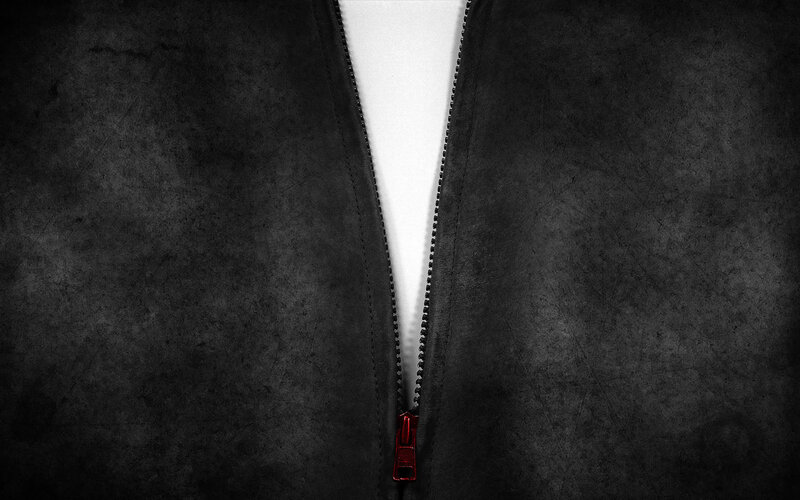 Black Jacket with Zipper — Dramatic