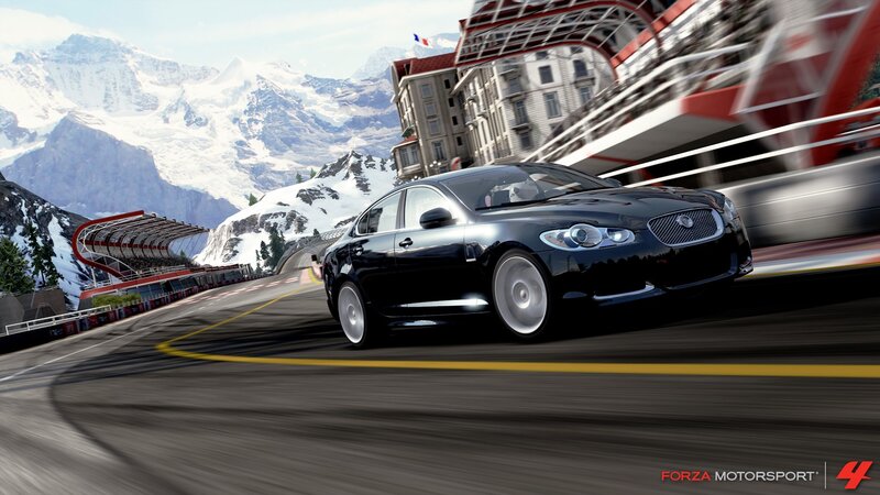 Black Jaguar Car — Dynamic, Winter