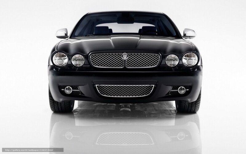 black jaguar car front view