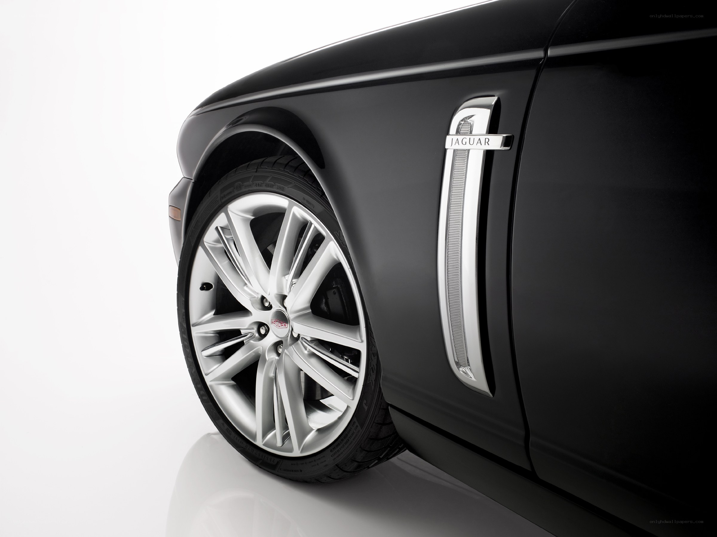 Black Jaguar car wheel
