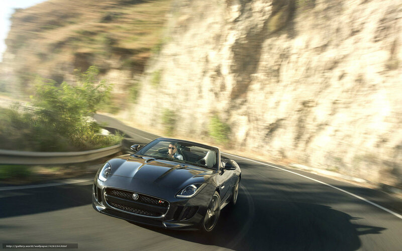 Black Jaguar Convertible — Dynamic