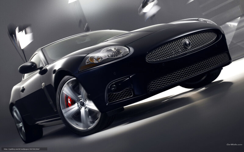 Black Jaguar Coupe — Dramatic, Photograph