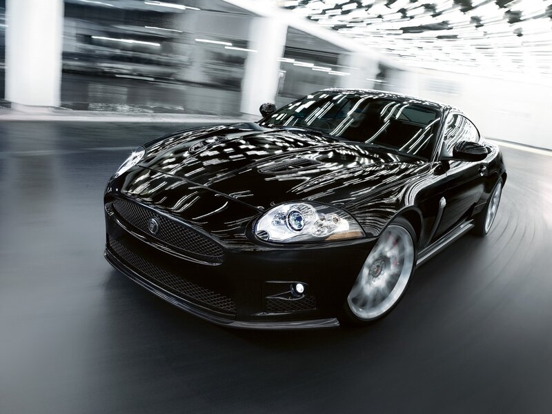Black Jaguar Coupe — Dynamic, Photograph, Car