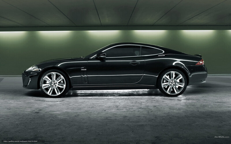 Black Jaguar Coupe in Garage