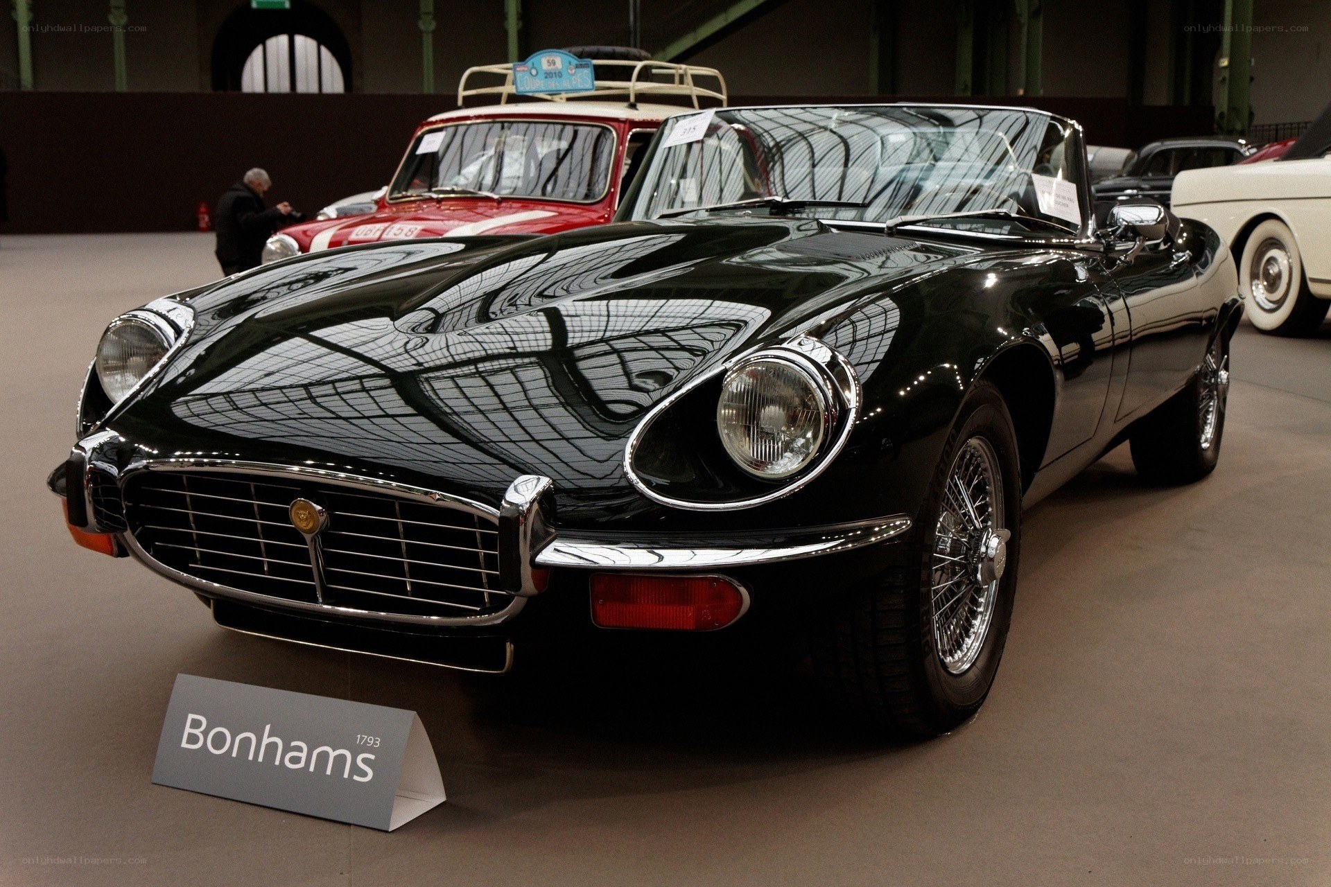 Black Jaguar E-Type at Bonhams