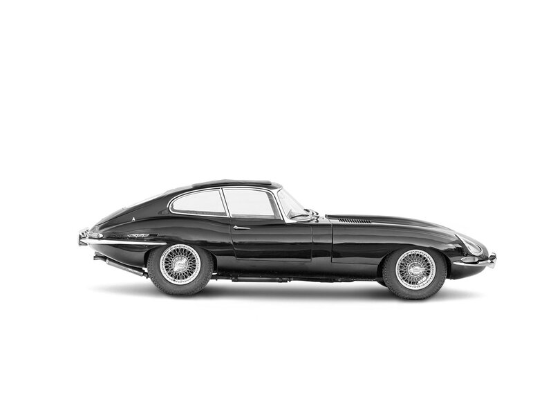Black Jaguar E-type Car — Neutral