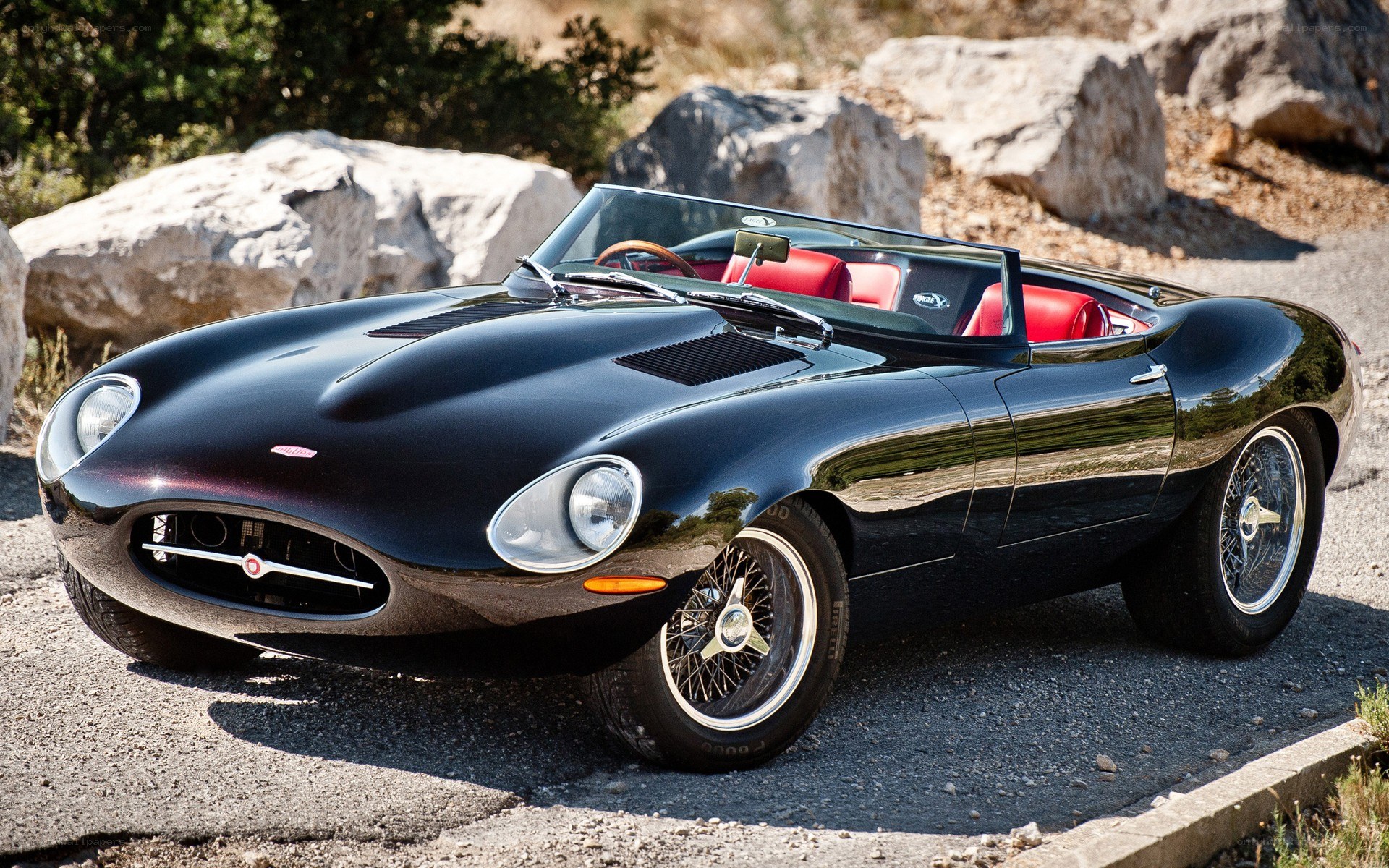 Black Jaguar E-Type Roadster