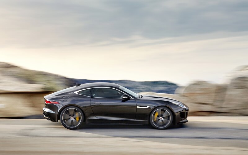 Black Jaguar F-type — Dynamic, Afternoon, Photograph, Car
