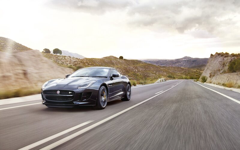 Black Jaguar F-type — Gray