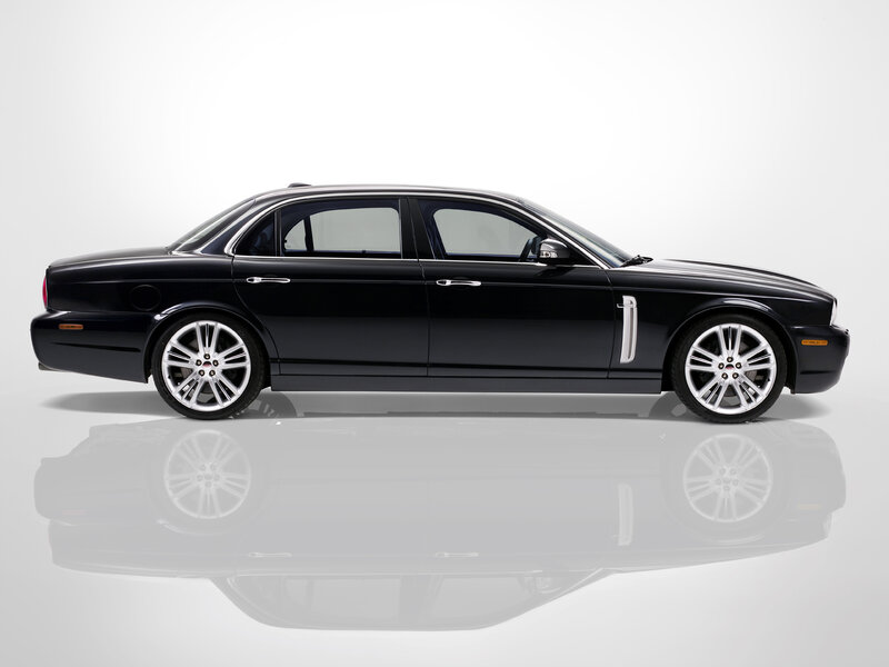 black jaguar luxury sedan