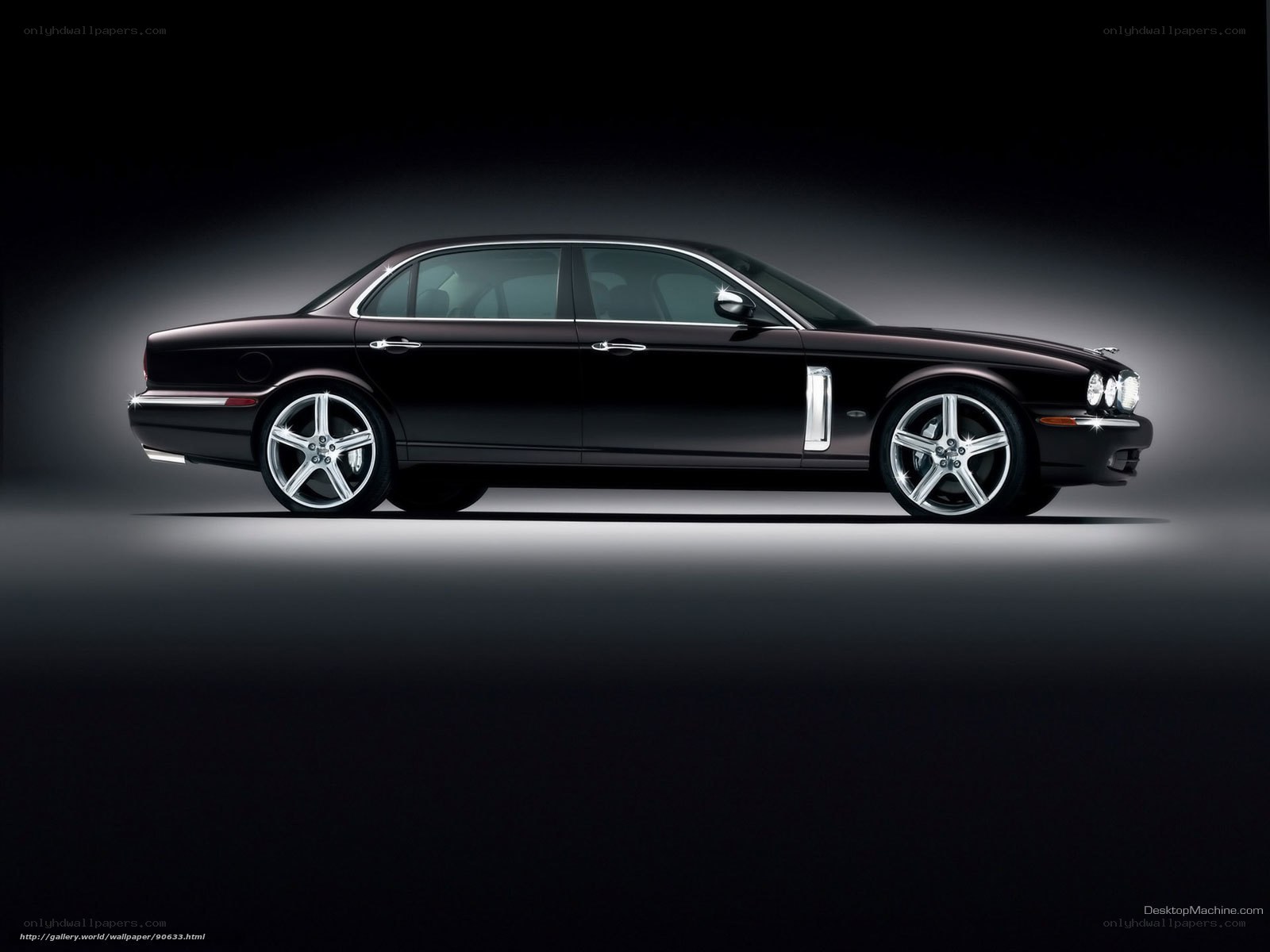 black jaguar luxury sedan