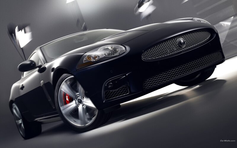 black jaguar sports car