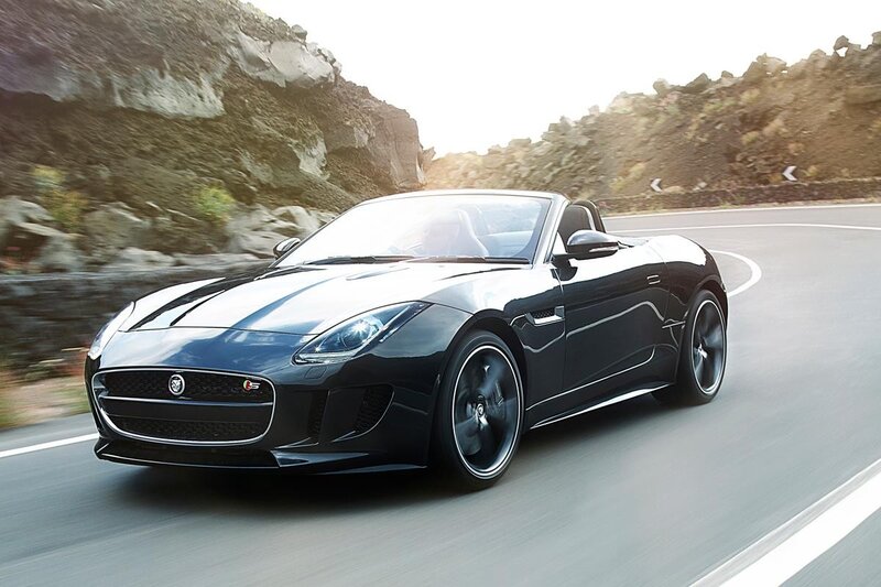 black jaguar sports car