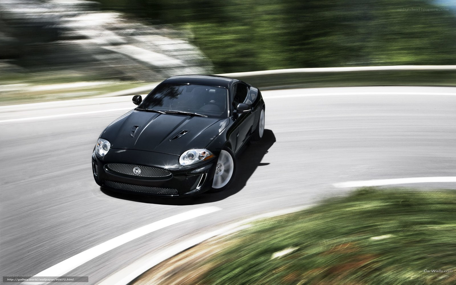 black jaguar sports car