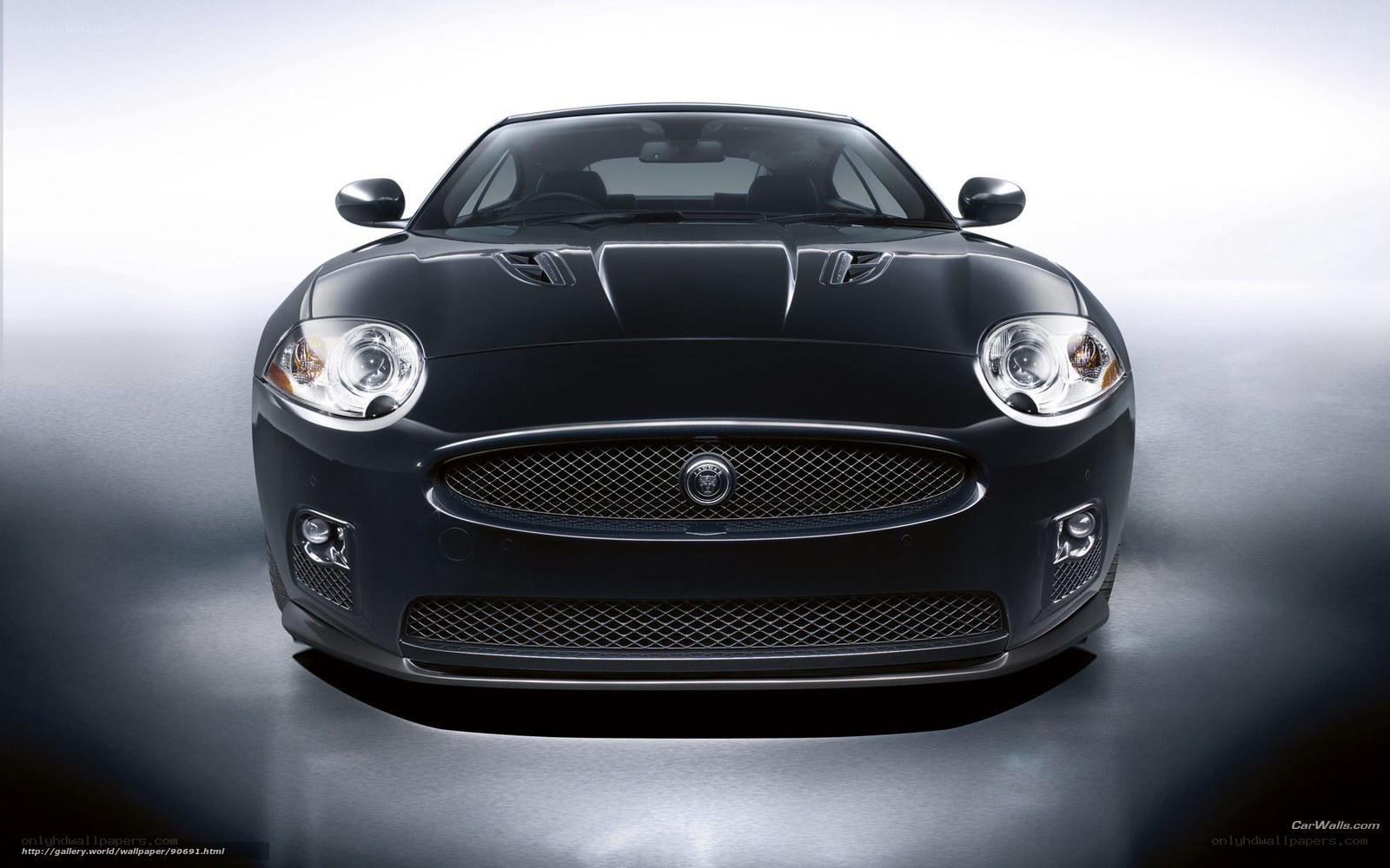 Black Jaguar sports car