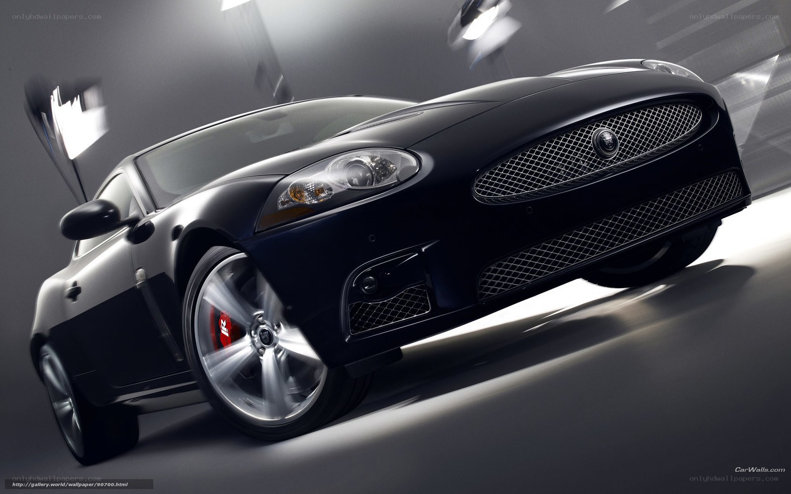 Black Jaguar sports car