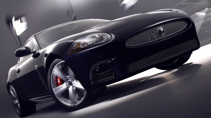 Black Jaguar sports car