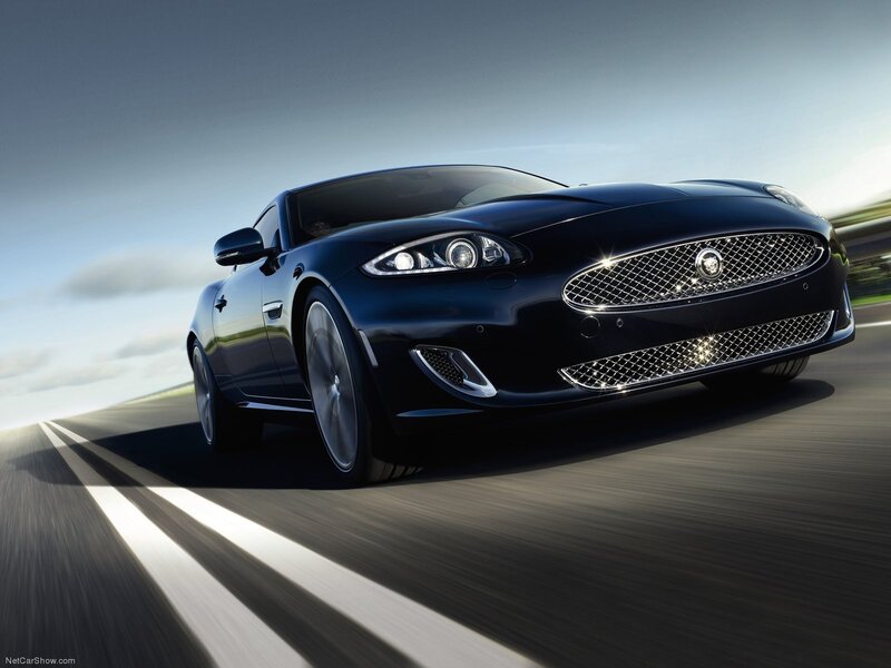 black jaguar sports car