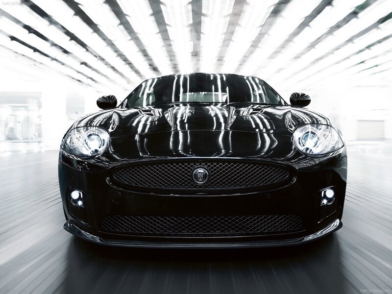 black jaguar sports car