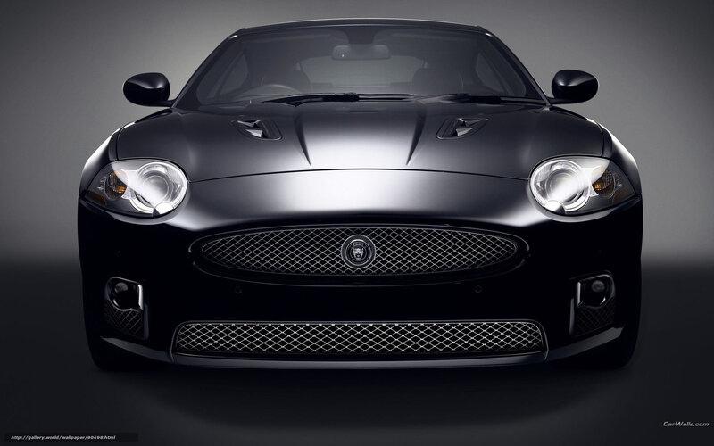 Black Jaguar Sports Car — Dramatic, Photograph