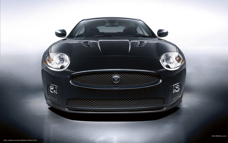 Black Jaguar Sports Car — Dramatic