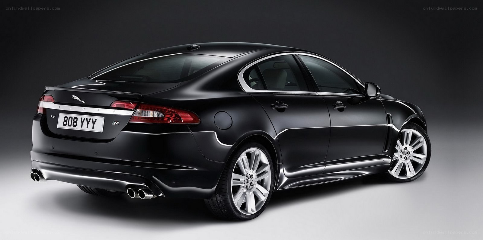 Black Jaguar XF R sedan