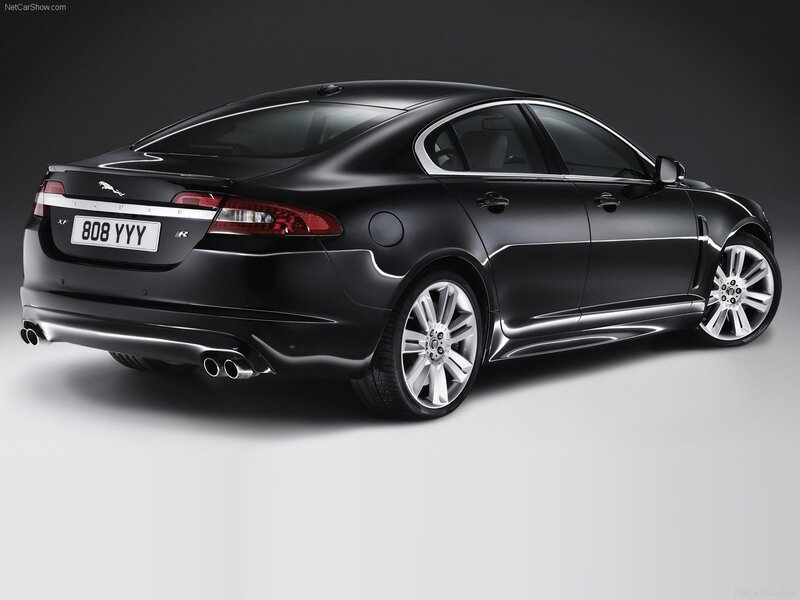 Black Jaguar XF R sedan