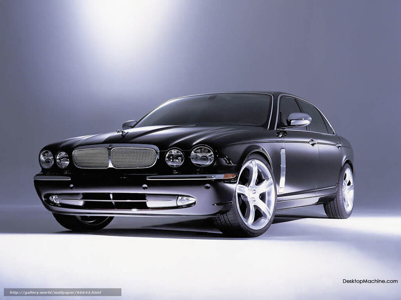 Black Jaguar Xj Sedan — Dramatic, Photograph