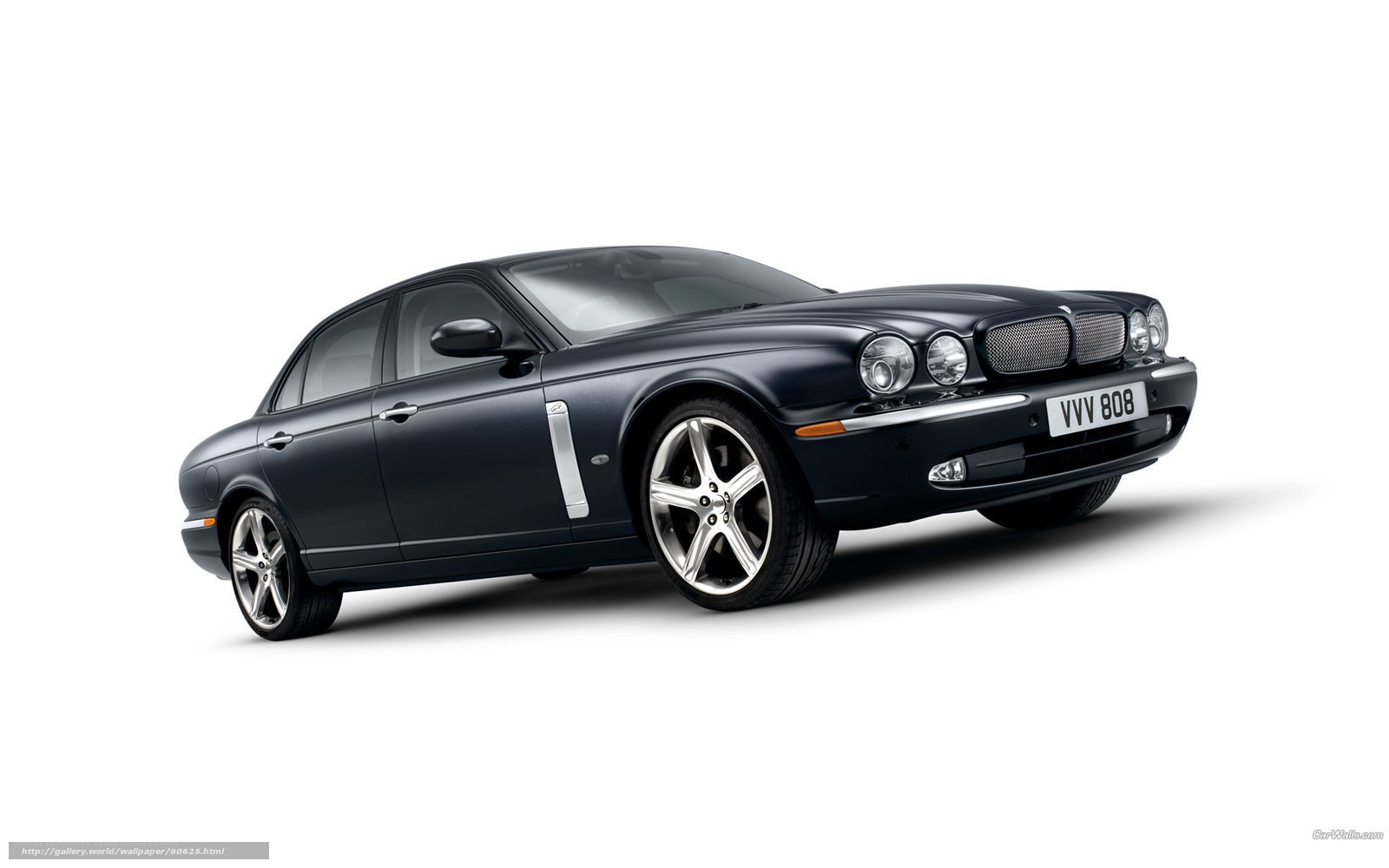 Black Jaguar XJ Sedan