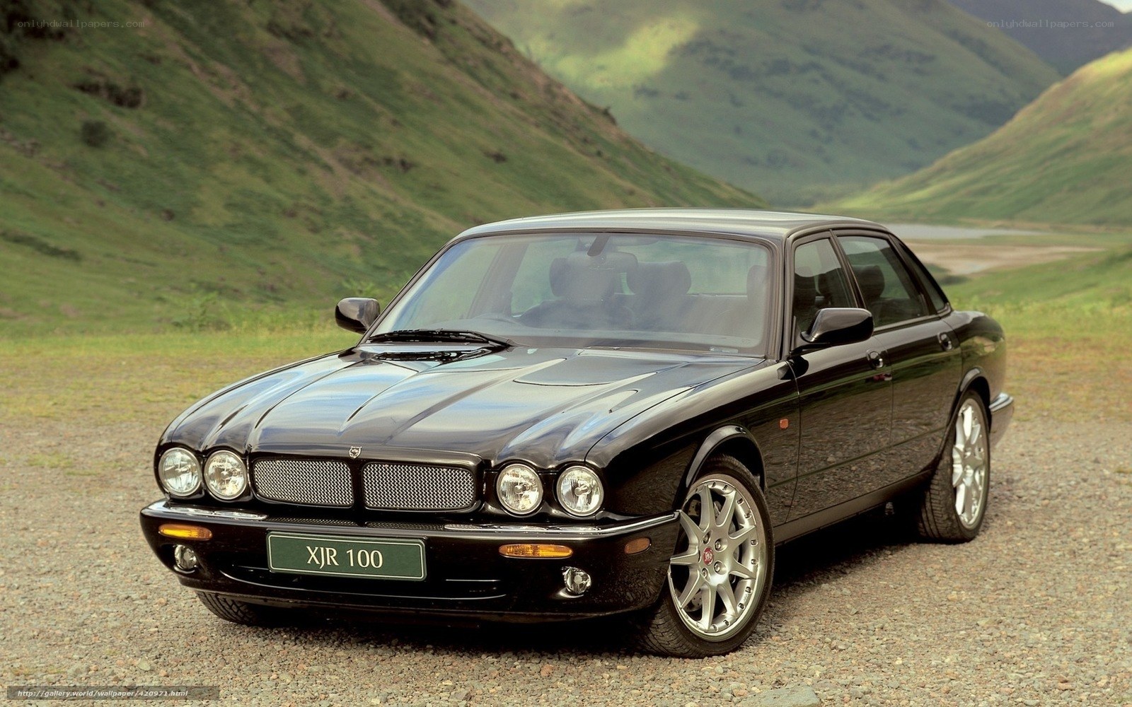 Black Jaguar XJR 100 car