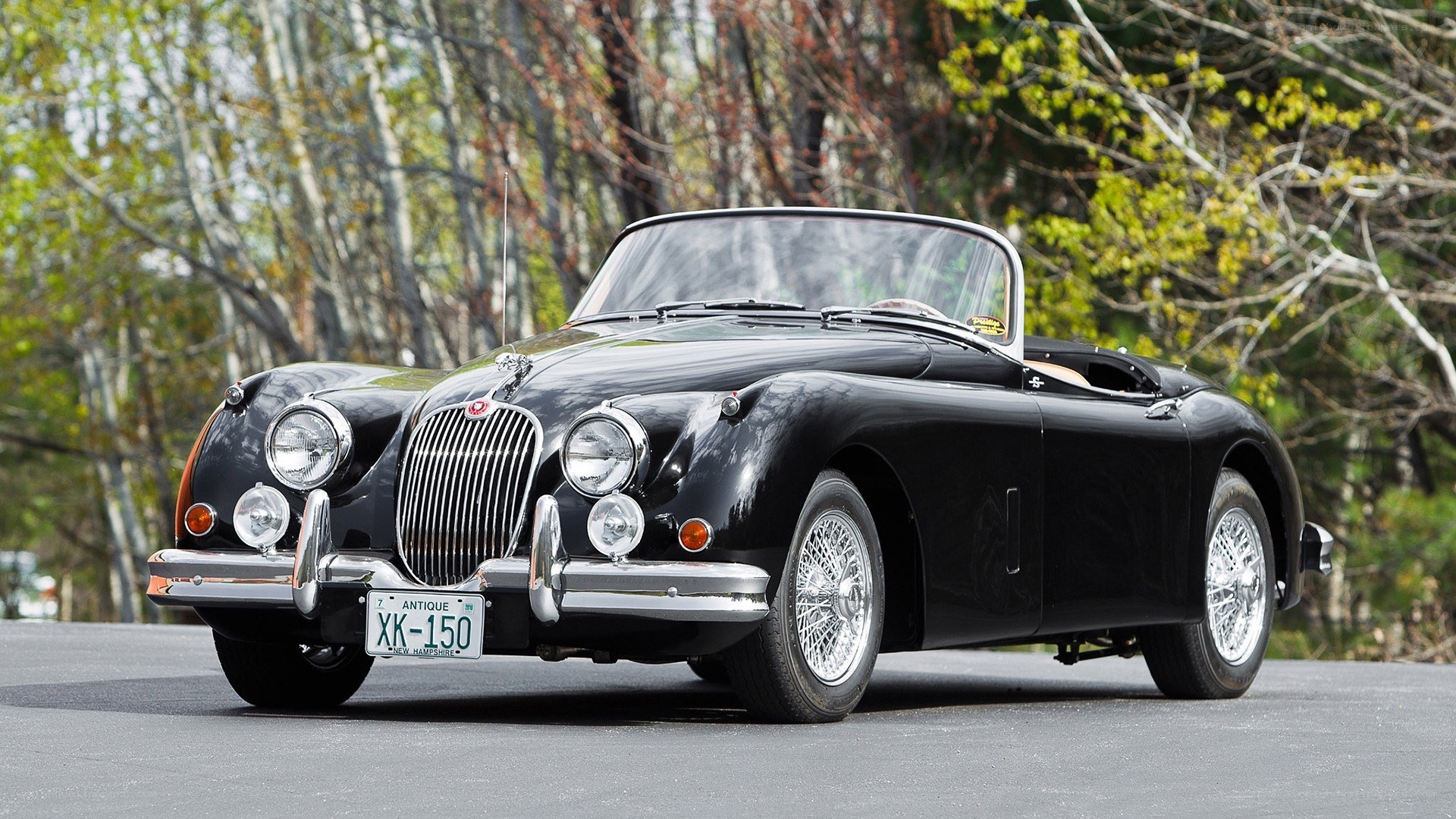 Black Jaguar XK150 Convertible