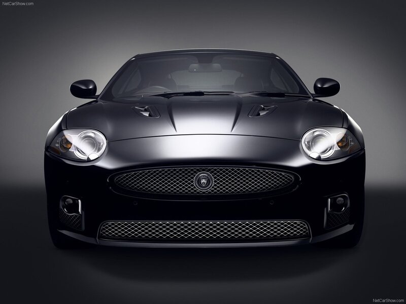 Black Jaguar XKR-S front view