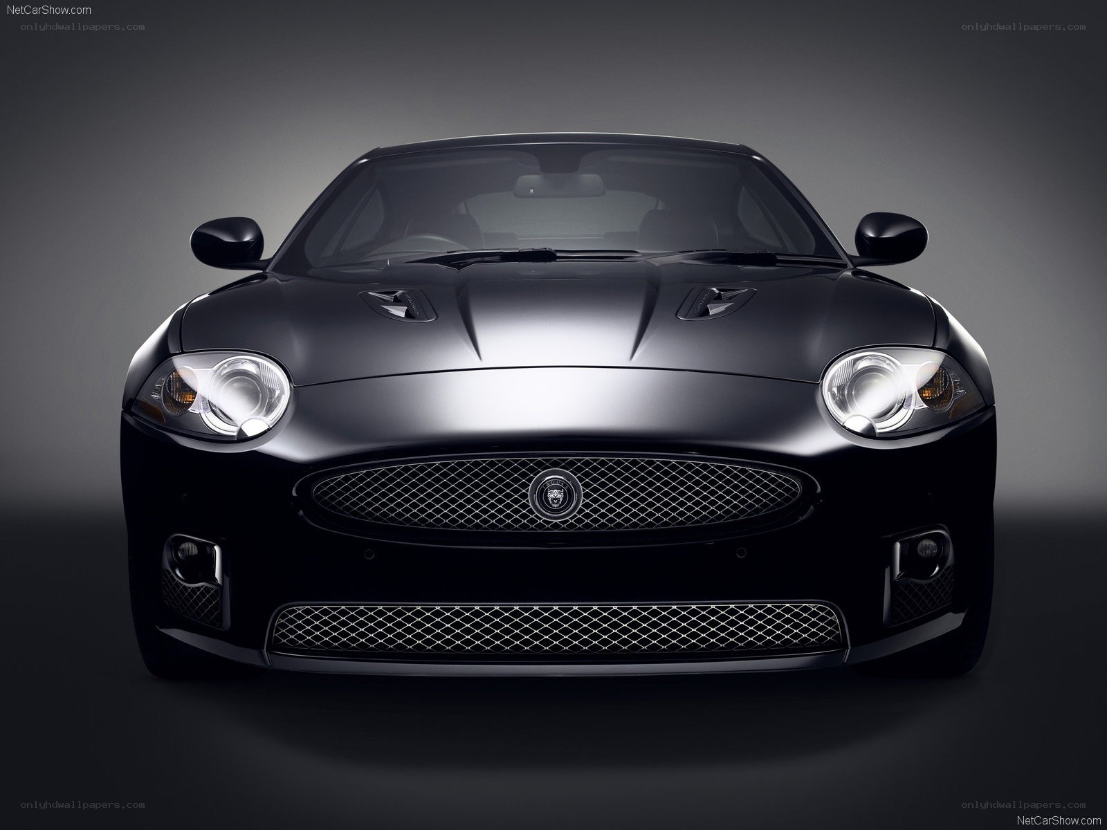 Black Jaguar XKR-S front view