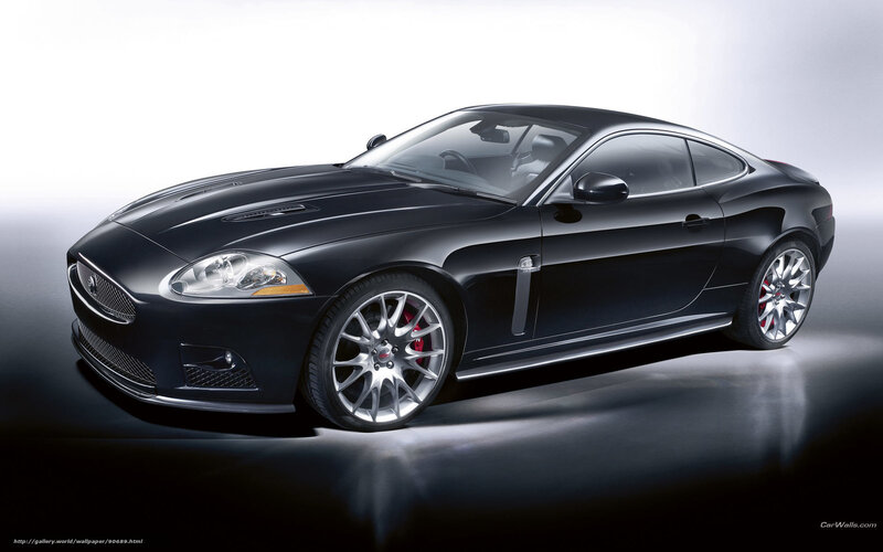 Black Jaguar XKR Sports Car