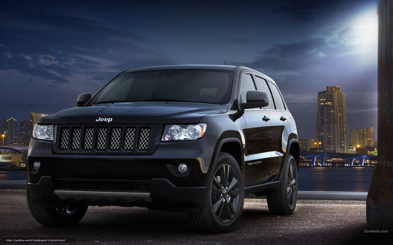 Black Jeep Cherokee — Dramatic, Night