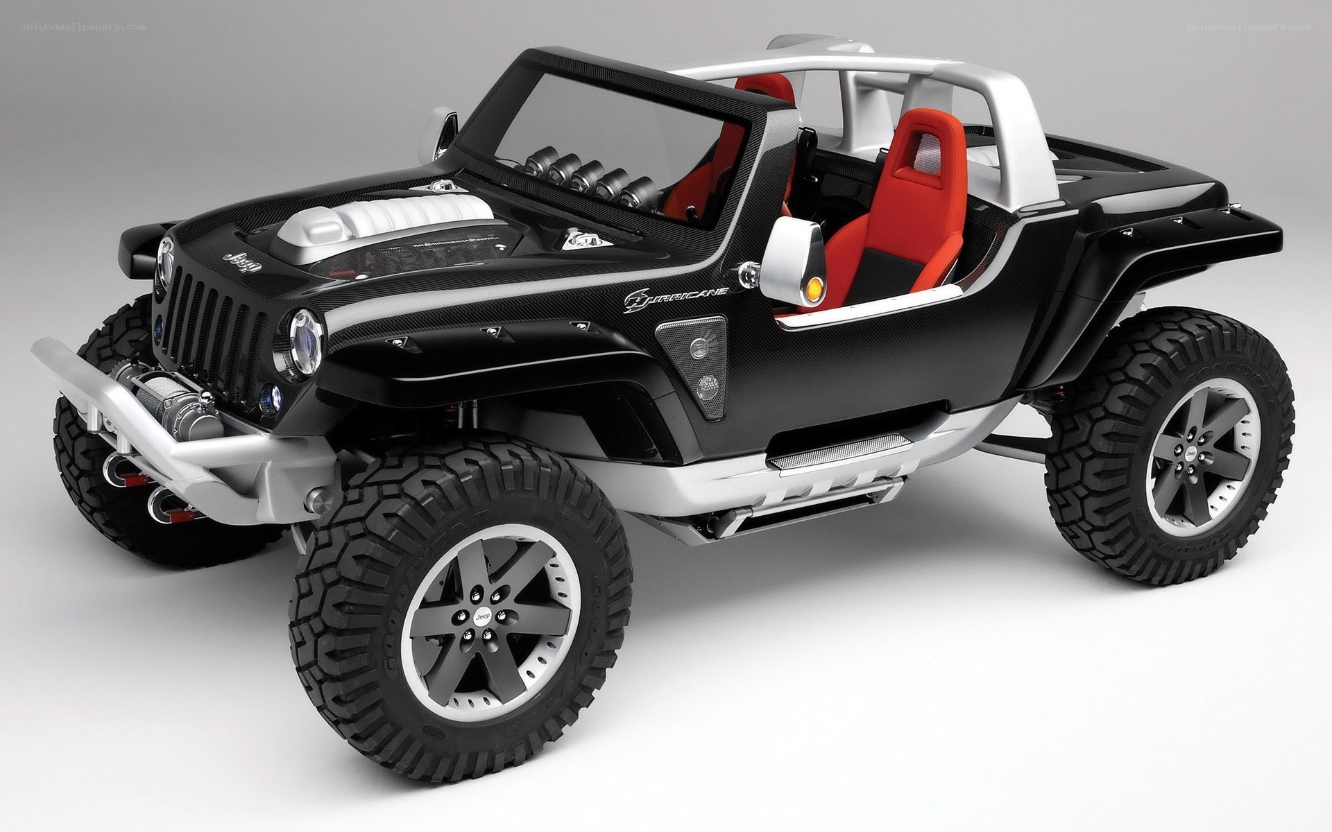 Black Jeep Hurricane concept car