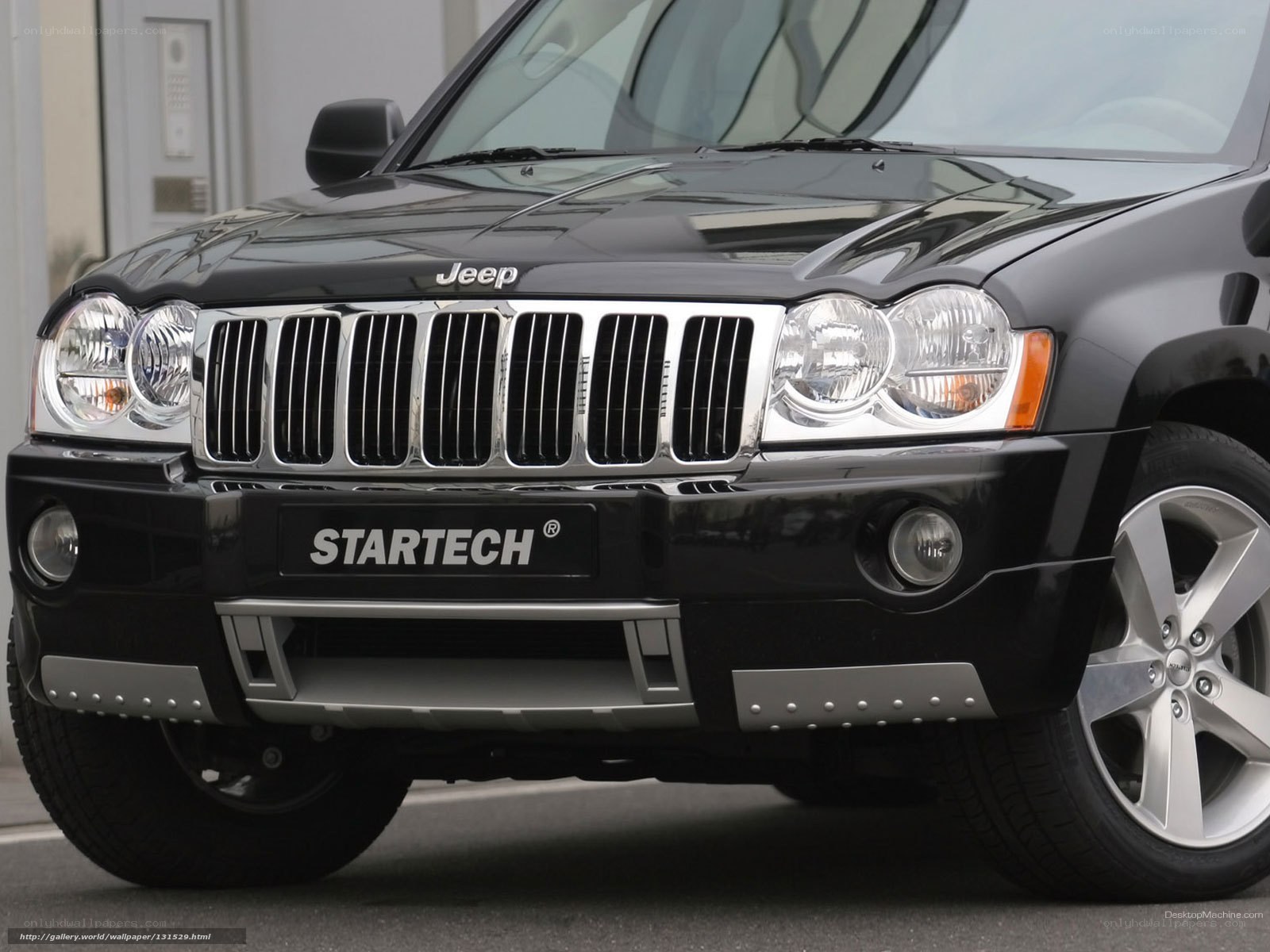 Black Jeep with Startech branding